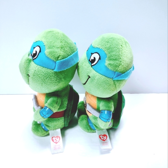 Ty Beanie Teenage Mutant Turtles Leonardo 6" Toy Plush collectible - Picture 3 of 9